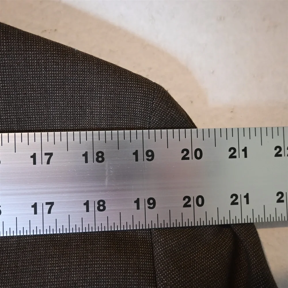Hart Schaffner Marx 46R‎ Brown Birdseye Wool USA Blazer Suit Jacket Sport Coat